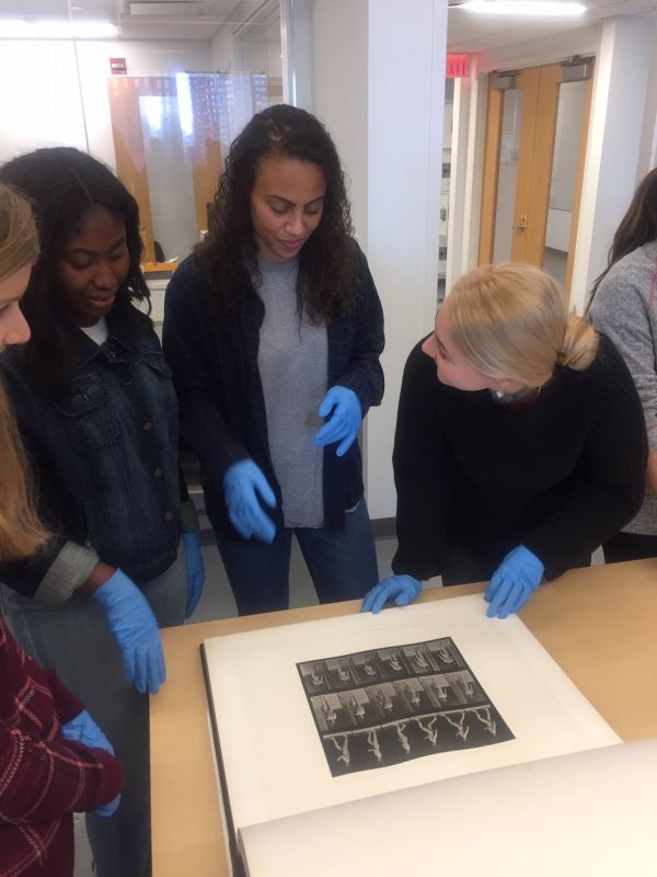 CMSRU medical students exploring PAFA's archive