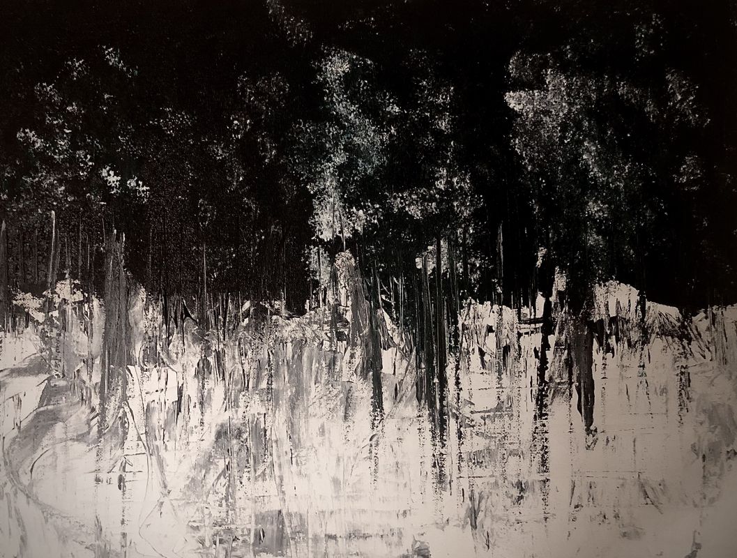 Joshua Kim, "Winter", painting on canvas, 2021 