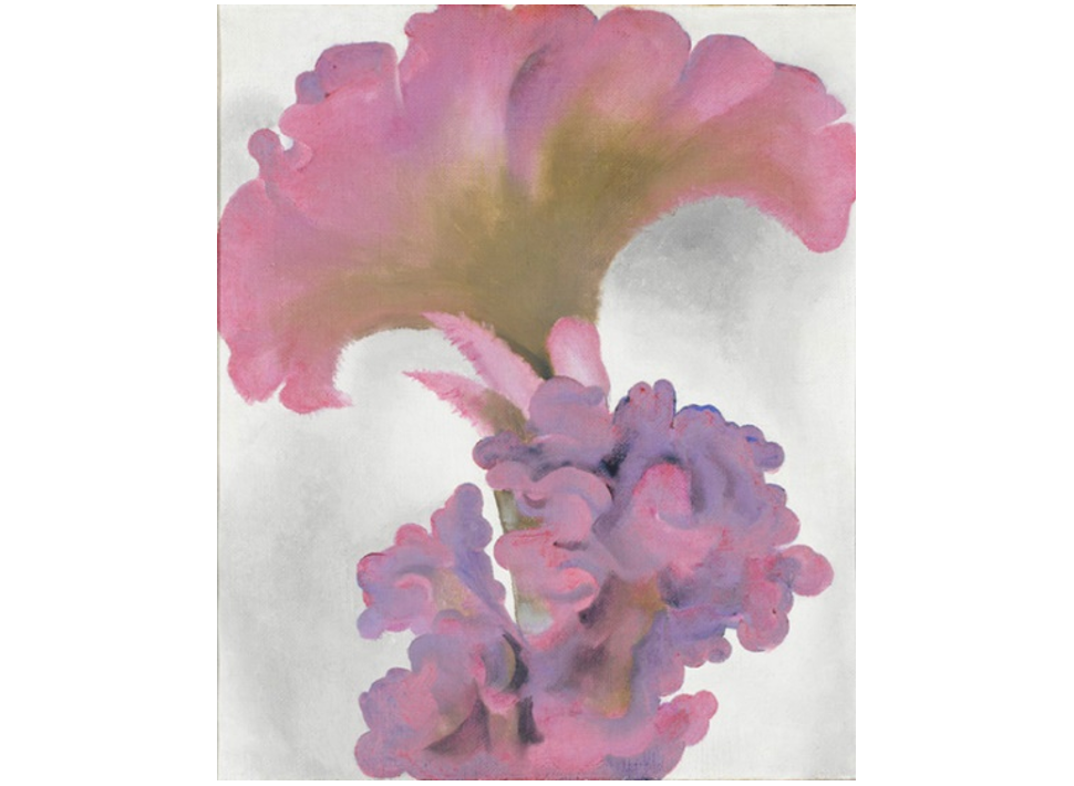 Painting of purple flower.