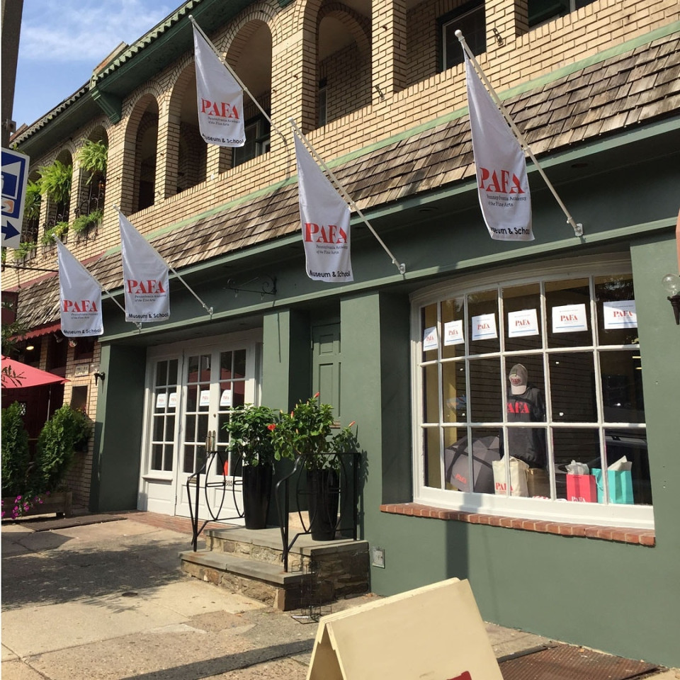 Exterior view of the PAFA Northwest pop-up store.