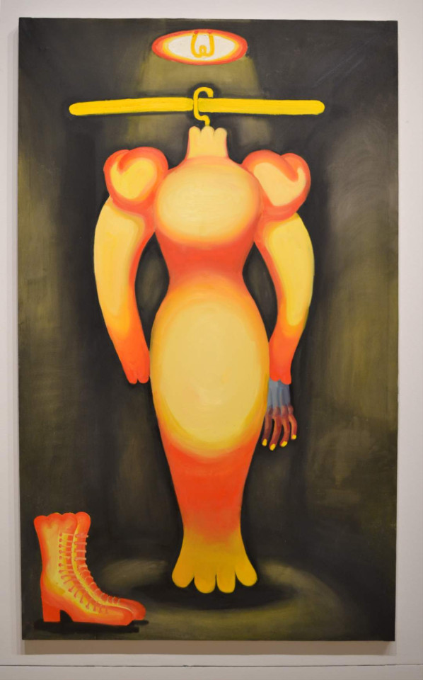Image: Caroline Coccia, Armory I. Oil. 48 x 84 inches.