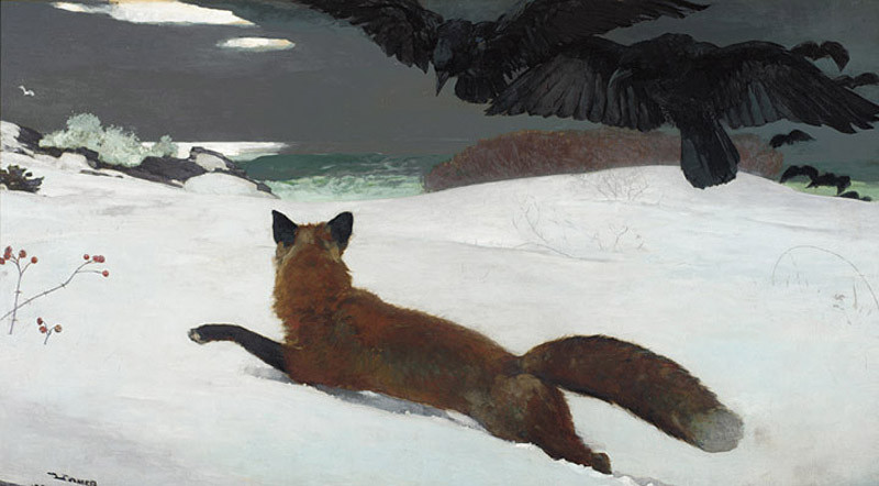 The Fox Hunt by Winslow Homer