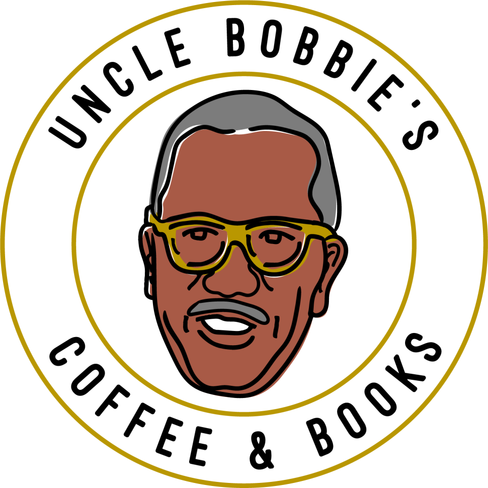 Stylized illustration of a smiling man with gray hair and mustache, wearing yellow glasses. The background features concentric yellow circles on black.