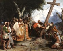 Peter Frederick Rothermel De Soto Raising His Cross on the Banks of the Mississippi