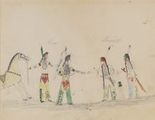 Ahuka sketch "Peacemaking between the Arikara and the Sioux