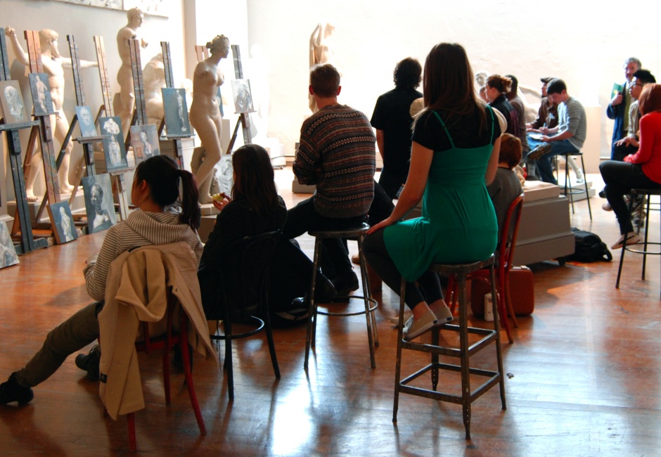 Cast Hall student critique, Historic Landmark Building