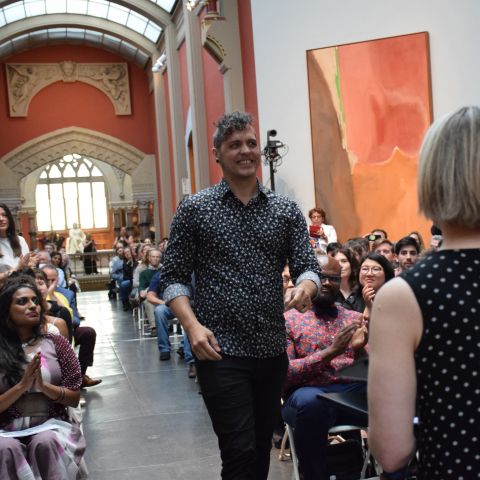 Cardin Moffett (Cert. '19) at graduation