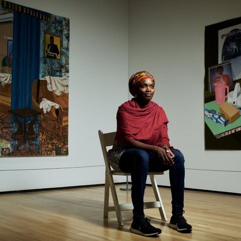 Njideka Akunyili Crosby '06 (Image: Time Magazine / T.J. Kirkpatrick—Redux)