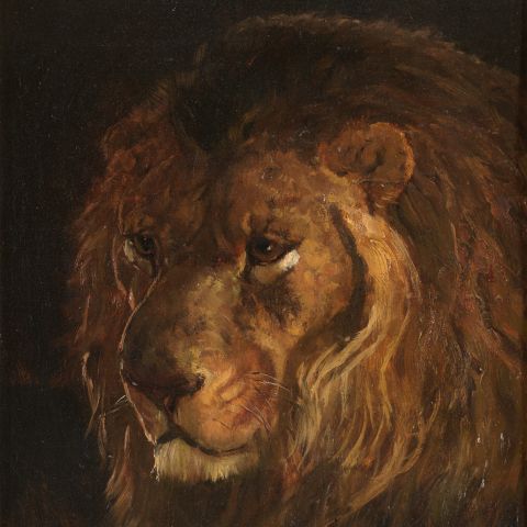 Henry O. Tanner, "Pomp at Philadelphia Zoo" (ca. 1880-86)