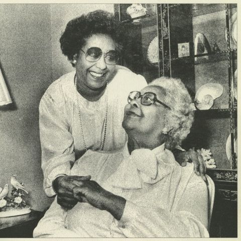 Dr. Constance Clayton and her mother, Williabell Clayton