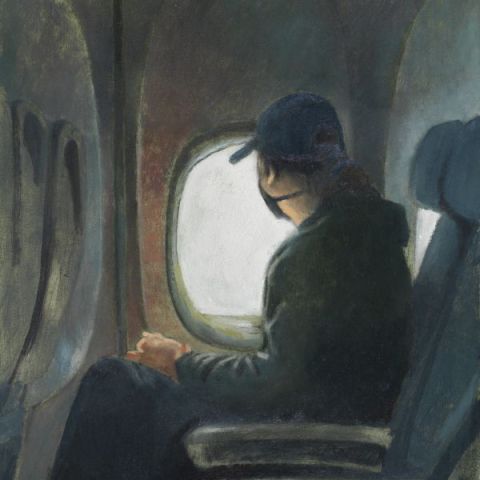 Taylor Larsen's painting Woman at the Window