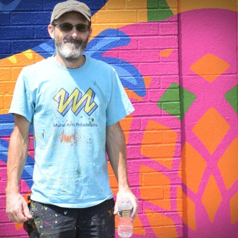 David McShane in front of wall