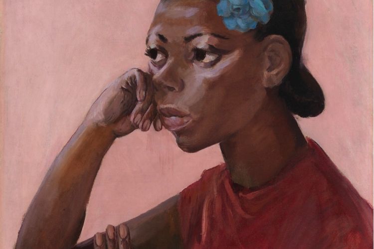 Portrait of woman - painting from the exhibition