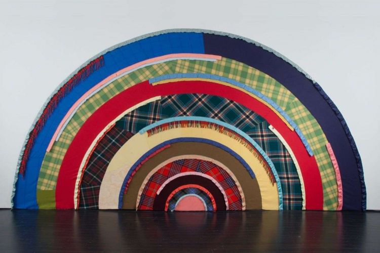 Marie Watt, Skywalker/Skyscraper (Allegory), 2012. Courtesy of Pennsylvania Academy of Fine Arts.