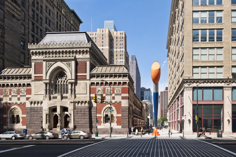 Exterior of PAFA's Historic Landmark Building.
