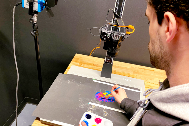 Student in Stop-Motion Studio