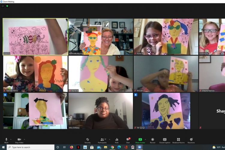 children in zoom class