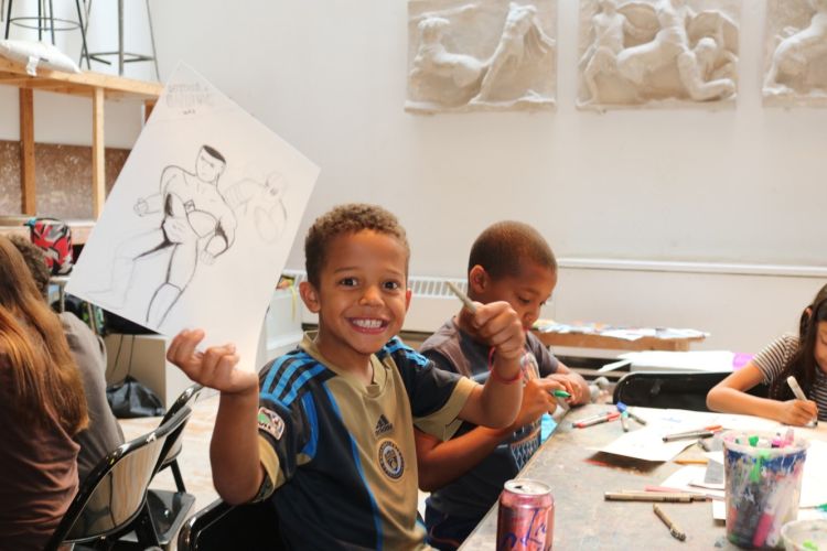 Kids in the cast hall