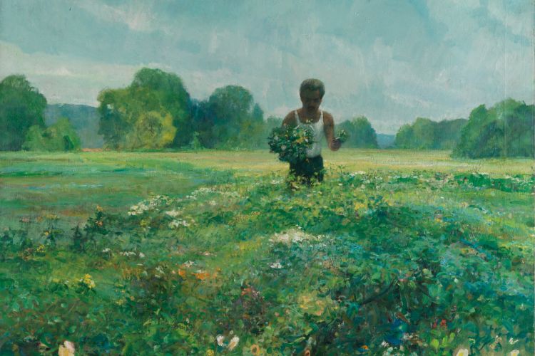 Louis Sloan, Self-Portrait in Landscape, 1970