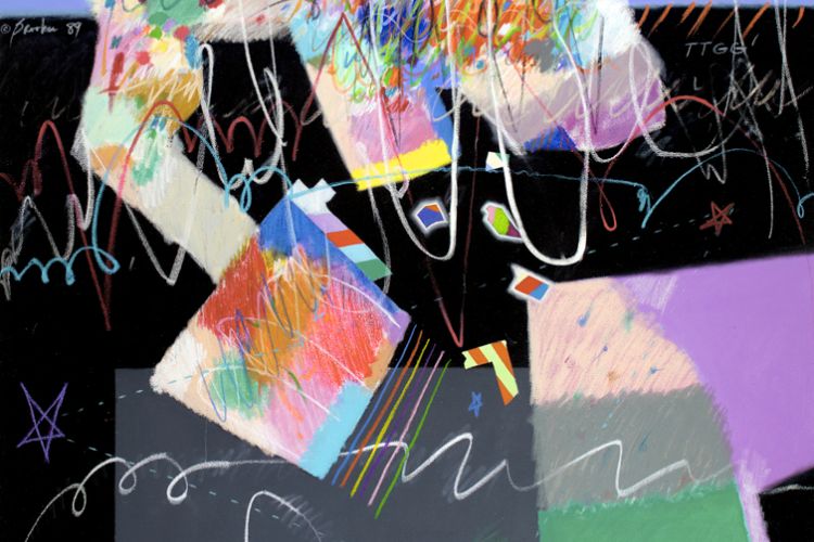 The Soul Is the Body of the Spirit, an abstract painting by Moe Brooker