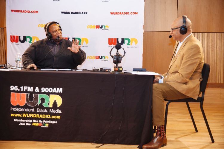 WURD host Nick Taliaferro interviewing Eric Pryor