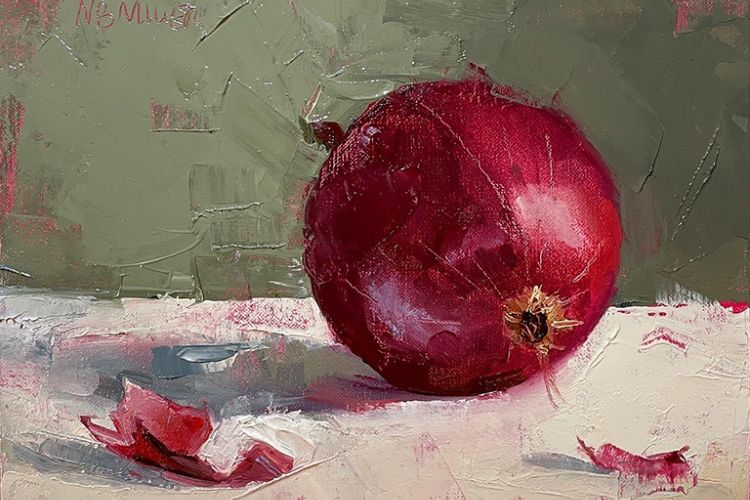 Nancy Bea Miller's painting "Red Onion"