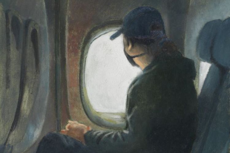 Taylor Larsen's painting Woman at the Window