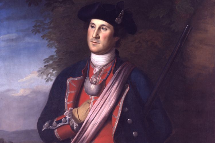 Image credit: Charles Willson Peale, George Washington as Colonel in the Virginia Regiment, 1772. Oil on canvas, 50½ × 41½ in. Courtesy of Museums at Washington and Lee University, Lexington, Virginia.