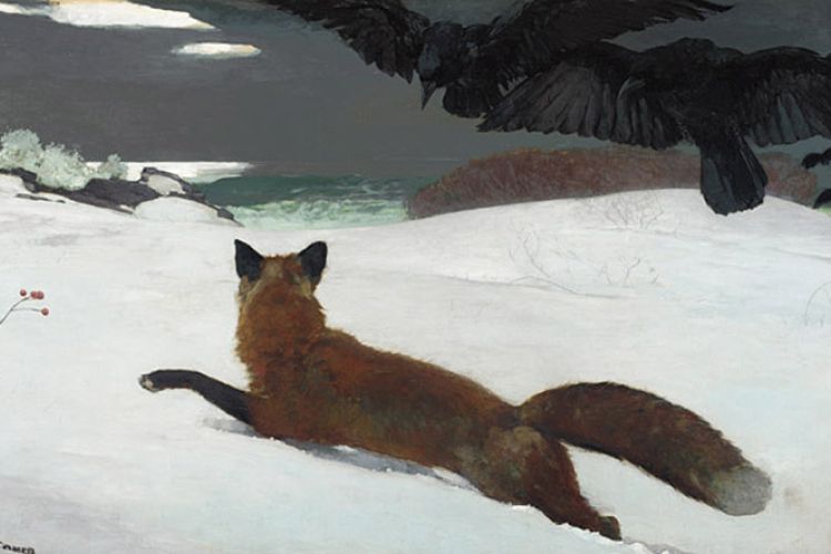 Winslow Homer's painting Fox Hunt