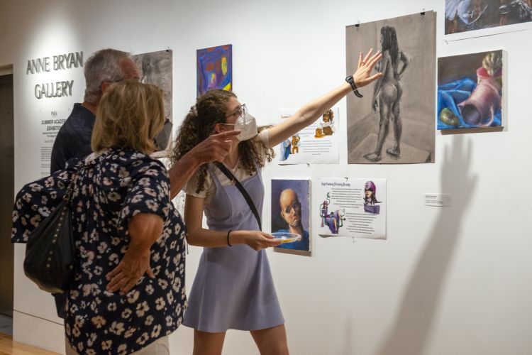 teen shows parents art