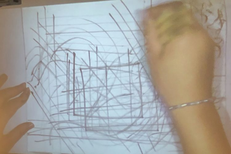 Sitting/Breathing/Drawing Image