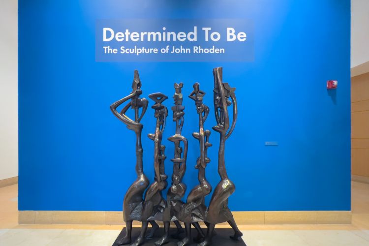 Determined To Be: The Sculpture of John Rhoden, at the Pennsylvania Academy of the Fine Arts, October 5, 2023– April 7, 2024 in the Hamilton Building. Courtesy of PAFA. Photography by Adrian Cubillas.