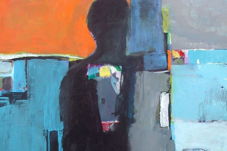 Kassem Amoudi, Shadow 3, acrylic on canvas.