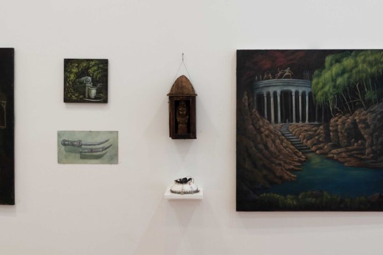 Gallery wall at Lamp of Memory